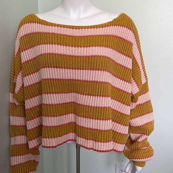 Free People Just My Stripe Sweater - Picture 6 of 11